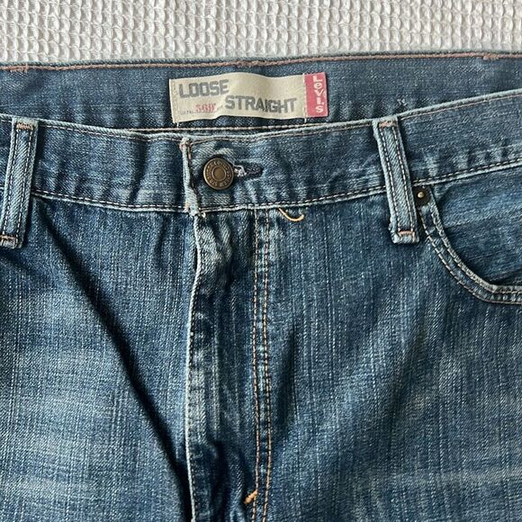 Levi's Men's 569 Straight Fit loose 100% Cotton Jeans sz 38 - Picture 4 of 11